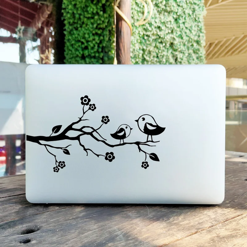 Cartoon Birds Vinyl Laptop Decal for MacBook Air Pro Asus HP Sony Mac Skin Notebook Sticker Durable, Waterproof, Easy to Remove