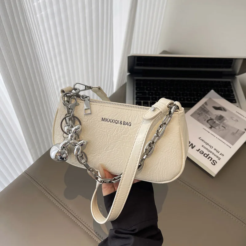 

2025 Fashionable Shoulder Bag – Stylish Underarm Crossbody Purse, Trendy Chain Strap Bag, Casual Women's Clutch, Chic Accessory