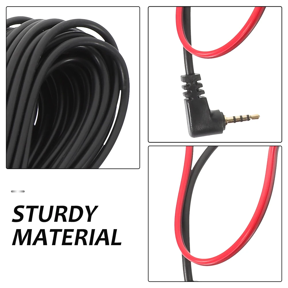 

2pcs Car Recorder Extension Cable 15M Backup Camera Wire Automotive Plastic Cable for Rear View Safety Warning Device