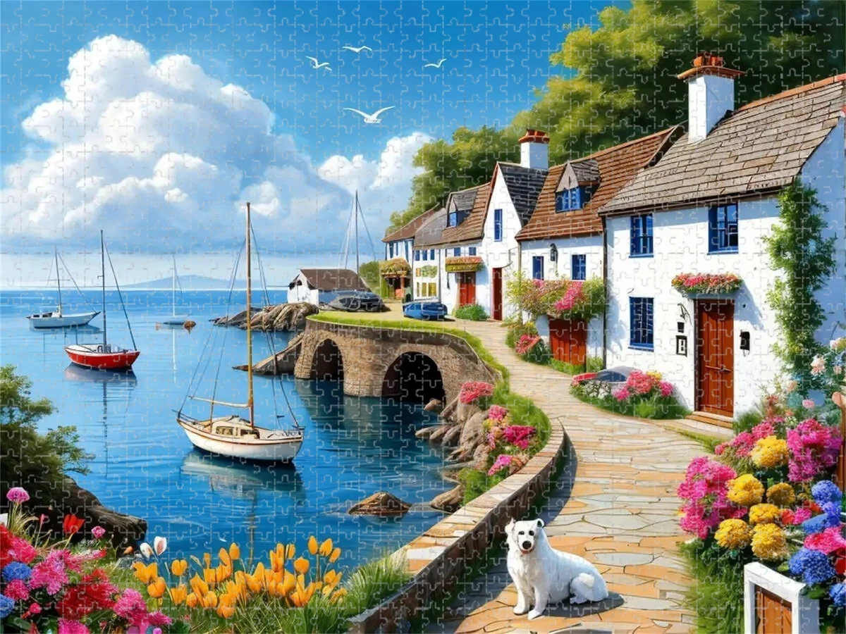 

Пазл для взрослых из 1000 деталей, пазл с изображением домашнего пейзажа, идеально подходит для творческих занятий своими руками с семьей, подарок, игрушка для развлечений.