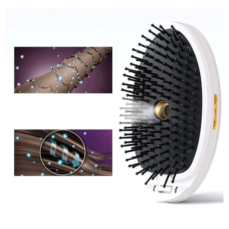 ABS Portable Universal Steam Spray Ion Hair Comb Anti-Static Hair Knot Electric Spray Massage Comb Vibration Ionic Hair Comb