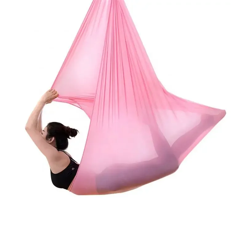 Premium Printing Anti Gravity Air Nylon Inversion Portable Aerial Swing Yoga Hammock Fabric