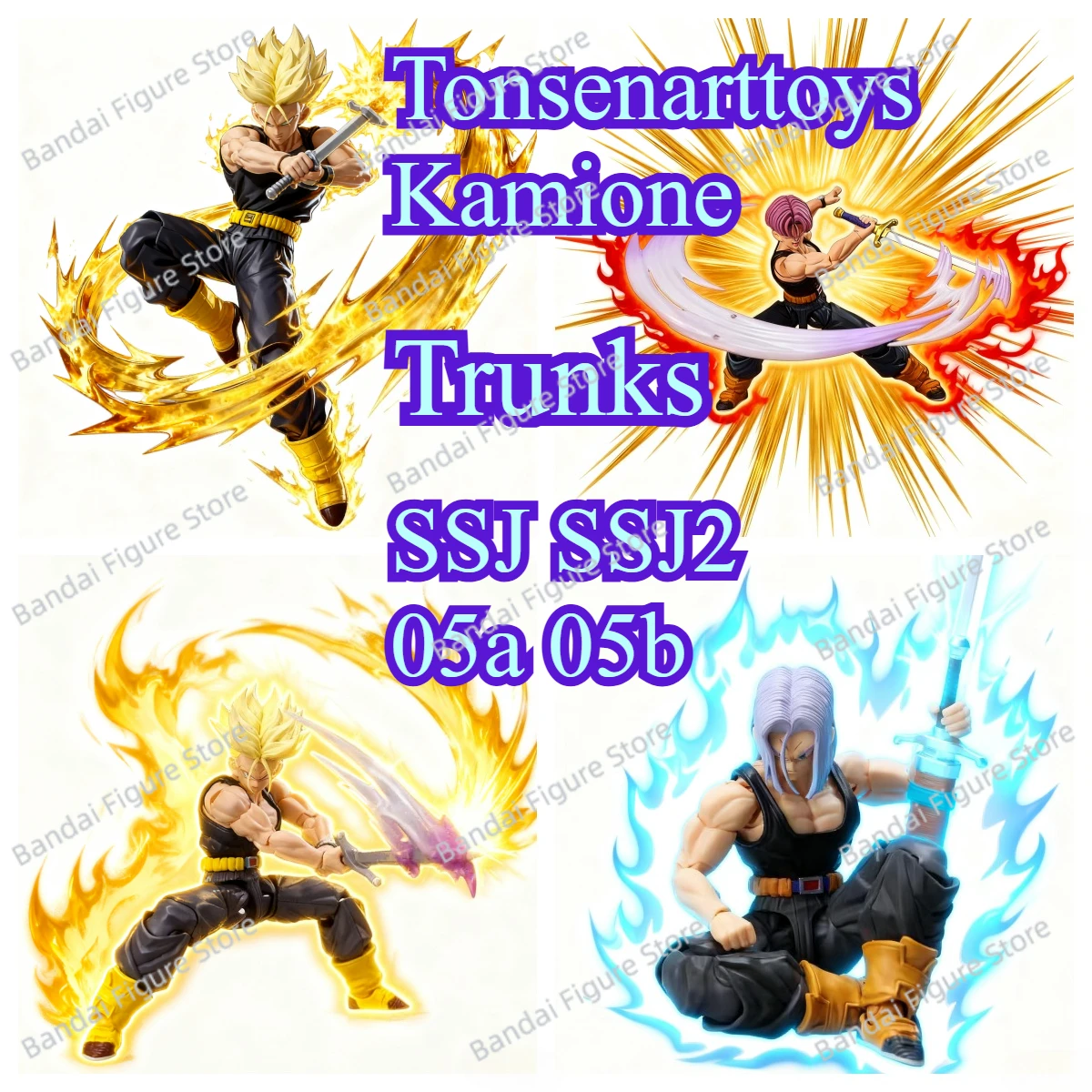 

Tonsenarttoys Kamione Dragon Ball Z Super Saiyan SSJ SSJ2 Trunks 05a 05b 06a 06b Anime Action Figures Models Toys Gifts