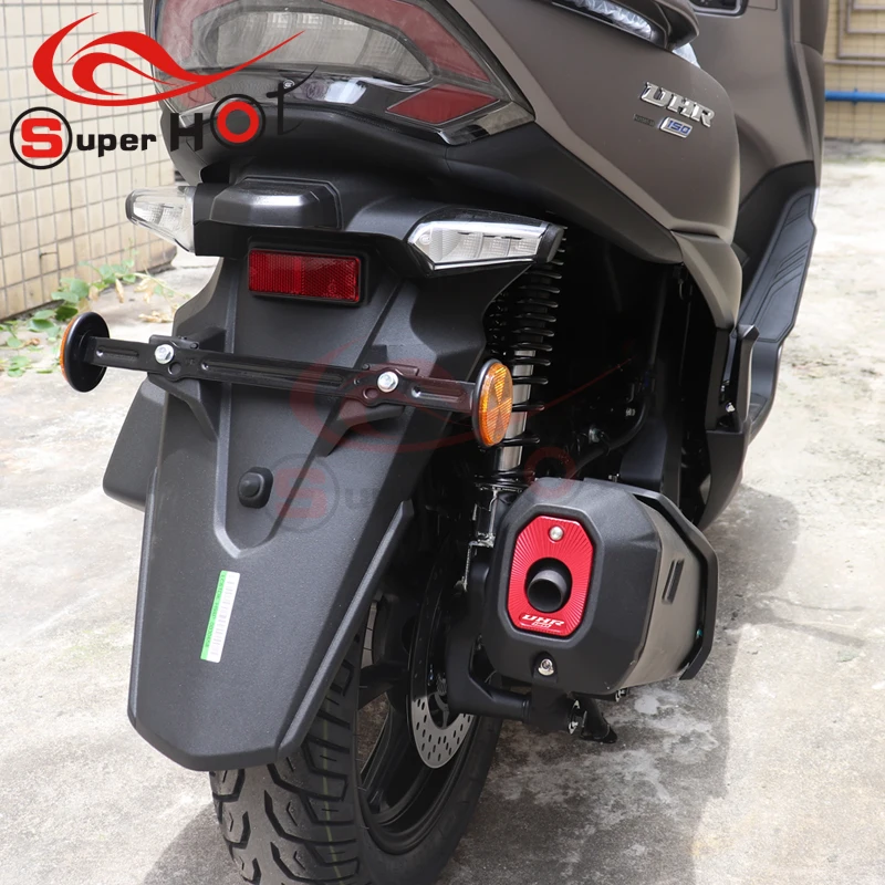 Motorcycle Accessories CNC Aluminium Exhaust Heat Dhield Protector Guard Cover for HAOJUE UHR150 UHR 150 UHR125 UHR 125