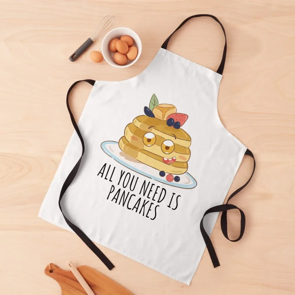 All You Need Is Pancakes - Funny Pancake Apron Bib For Kitchen Home And Kitchen For Hairdresser Apron