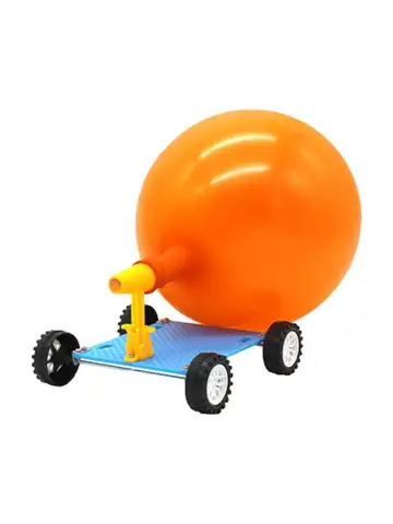 DIY Balloon Car Racer 3D Puzzle Science Experiment Kits Balloon Powered Car for Boy Girls Kids Birthday Gift Children