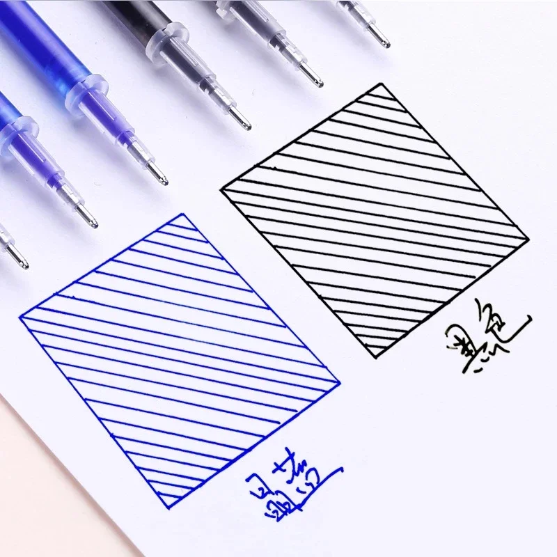 101Pcs/Set Erasable Pen Refill 0.5mm Black Blue Ink Washable Handle Book for School Office Writing Tools Wholesale Stationery