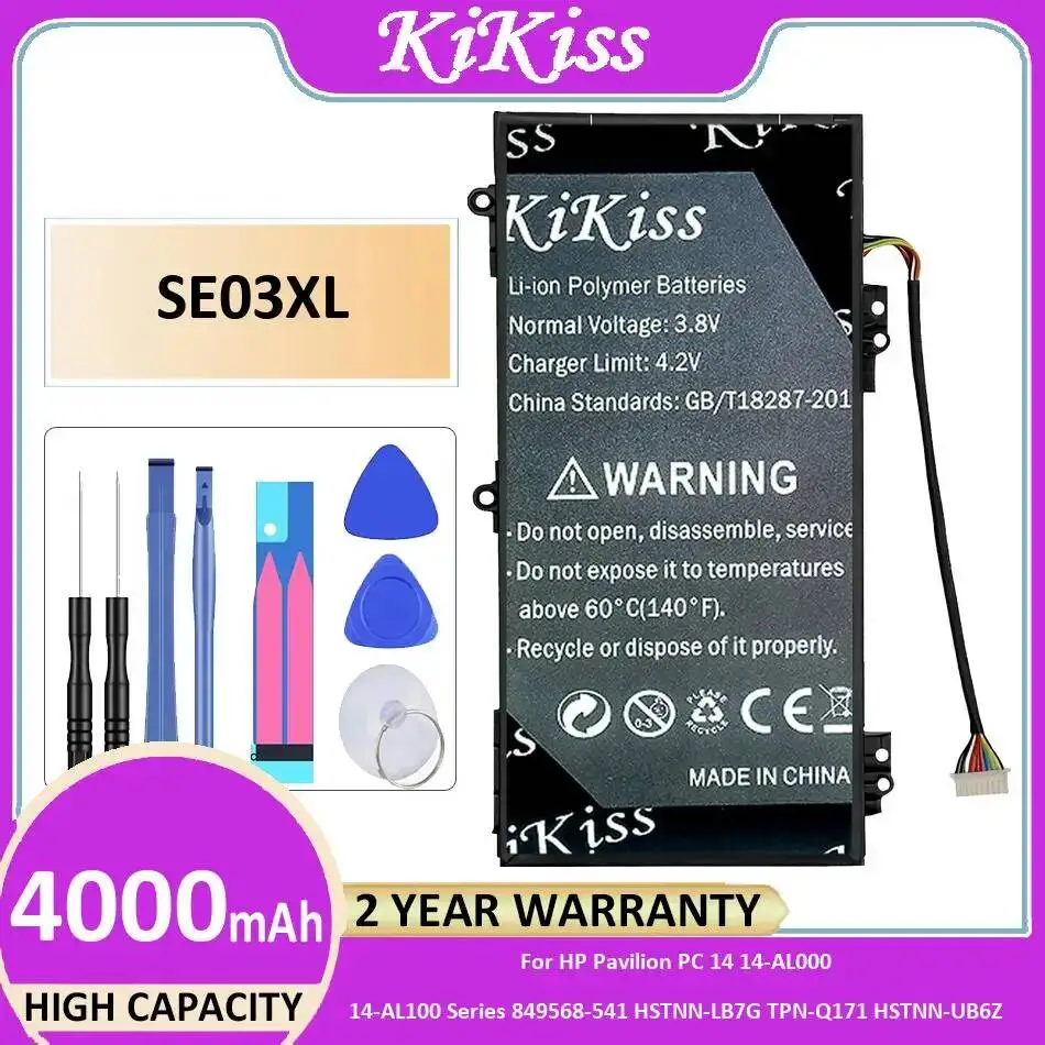 

Laptop Battery SE03XL 4000Mah For HP Pavilion PC 14 14-AL000 14-AL100 Series 849568-541 Hstnn-LB7G Tpn-Q171 Hstnn-UB6Z