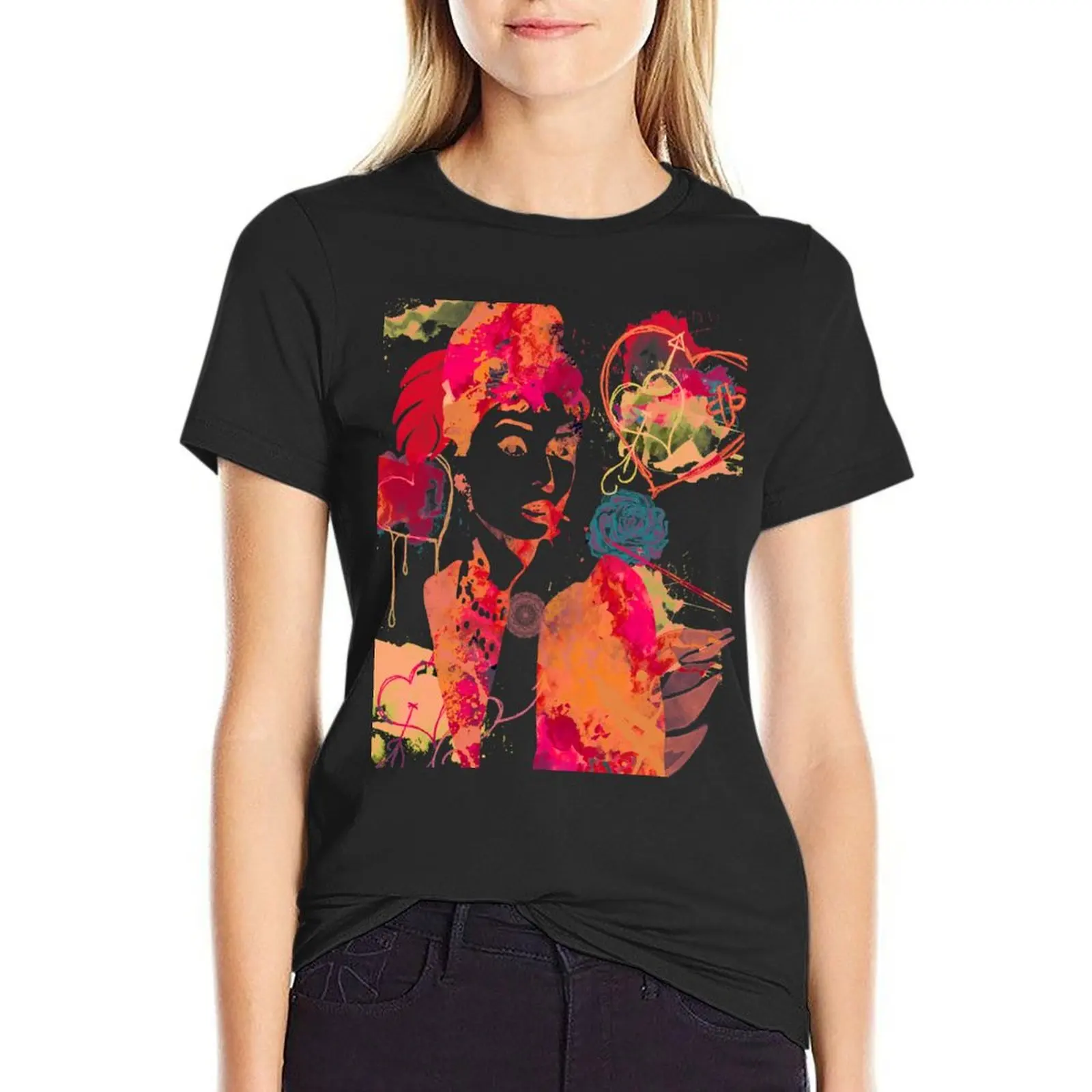 Audrey Hepburn T-Shirt tops funny t-shirt dress for Women graphic