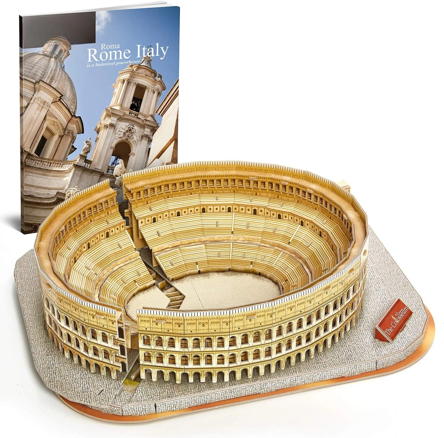 3D Puzzle The Roman Colosseum Model Kits 131 Pieces Italian Architecture Building Gifts for Adults Kids, Home Decor