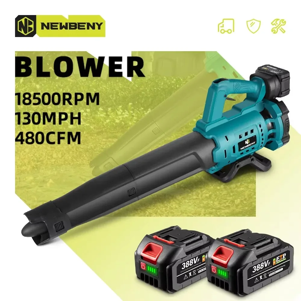 NEWBENY Cordless Electric Air Blower Speed Adjustable Efficient Leaf Snow Dust Cleaning Blower Tool For Makita 18V Battery