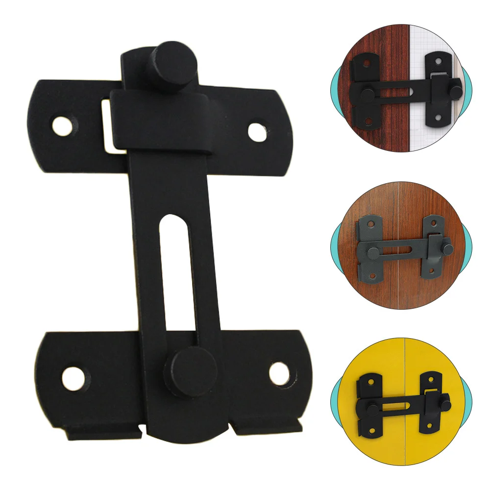 

2Pcs Stainless Steel Door Latch Lock Reinforced Privacy Security for Home Bedroom Garage Barn Pet Cage Safety Protection Gate