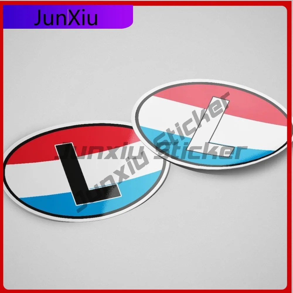 

Luxembourg L Sticker Unique Laptops SUVs Waterproof Creative Car Bumpers Refrigerators Scratch Resistant Anti UV Auto