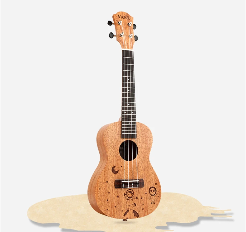Factory Direct Sale Classical Style  23 Inch Ukulele for Concert Travel  Solid Wood Ukulele