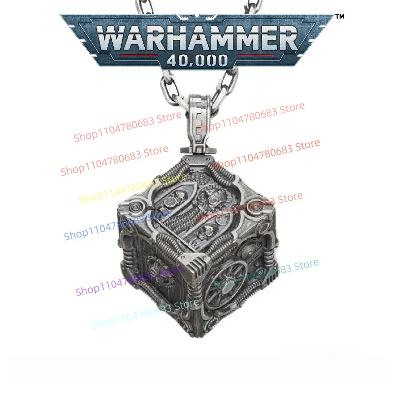 Ожерелье с кубиками Calculus 40K Adeptus Mechanicus, ретро-украшение для одежды, модный кулон для мужского рюкзака, игровой мерч, подарок
