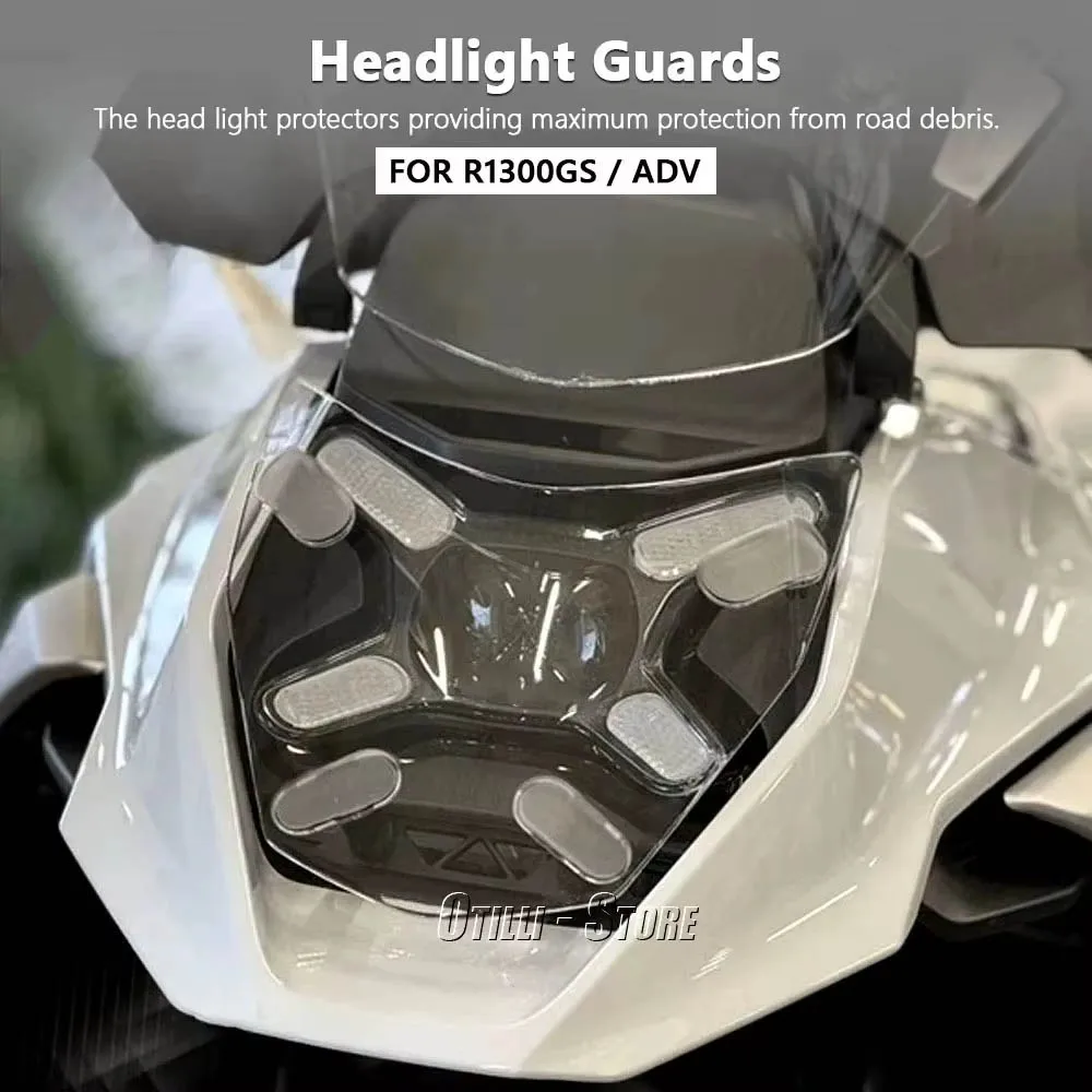 R1300 GS Adventure Motorcycle New Headlight Guard Acrylic Headlight Protective Cover 2023 2024 2025 For BMW R1300GS r1300gs - Image 2