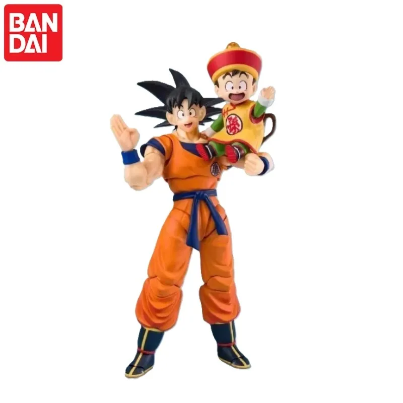 In Stock! 100%Original Bandai SDCC China Joy S.H.Figuarts Dragon Ball Z Son Goku Father and Son Action Anime Figures Models Toys view 2
