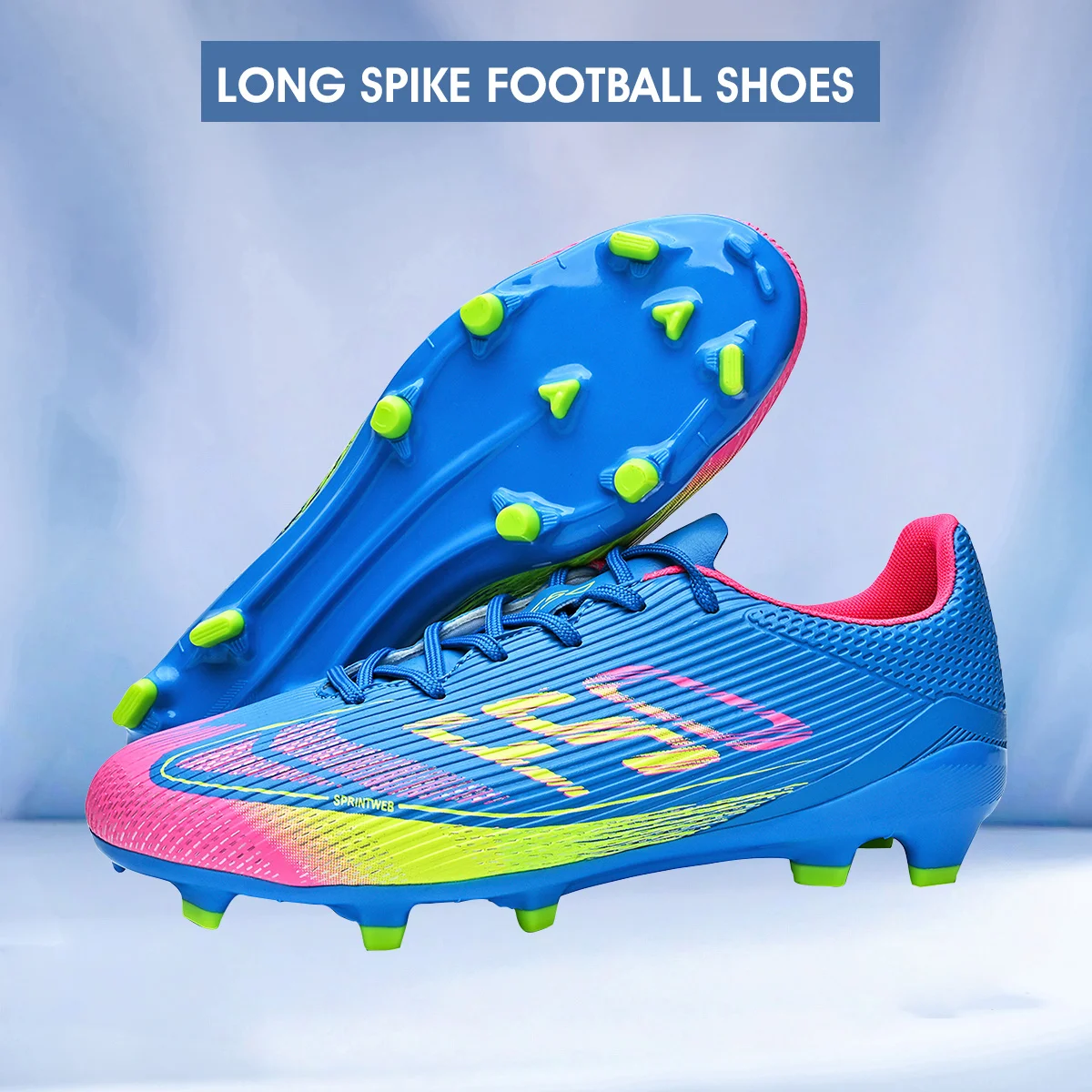 

Men's outdoor sports soccer shoes with long studs for anti slip and effective ankle protection (available in multiple colors)