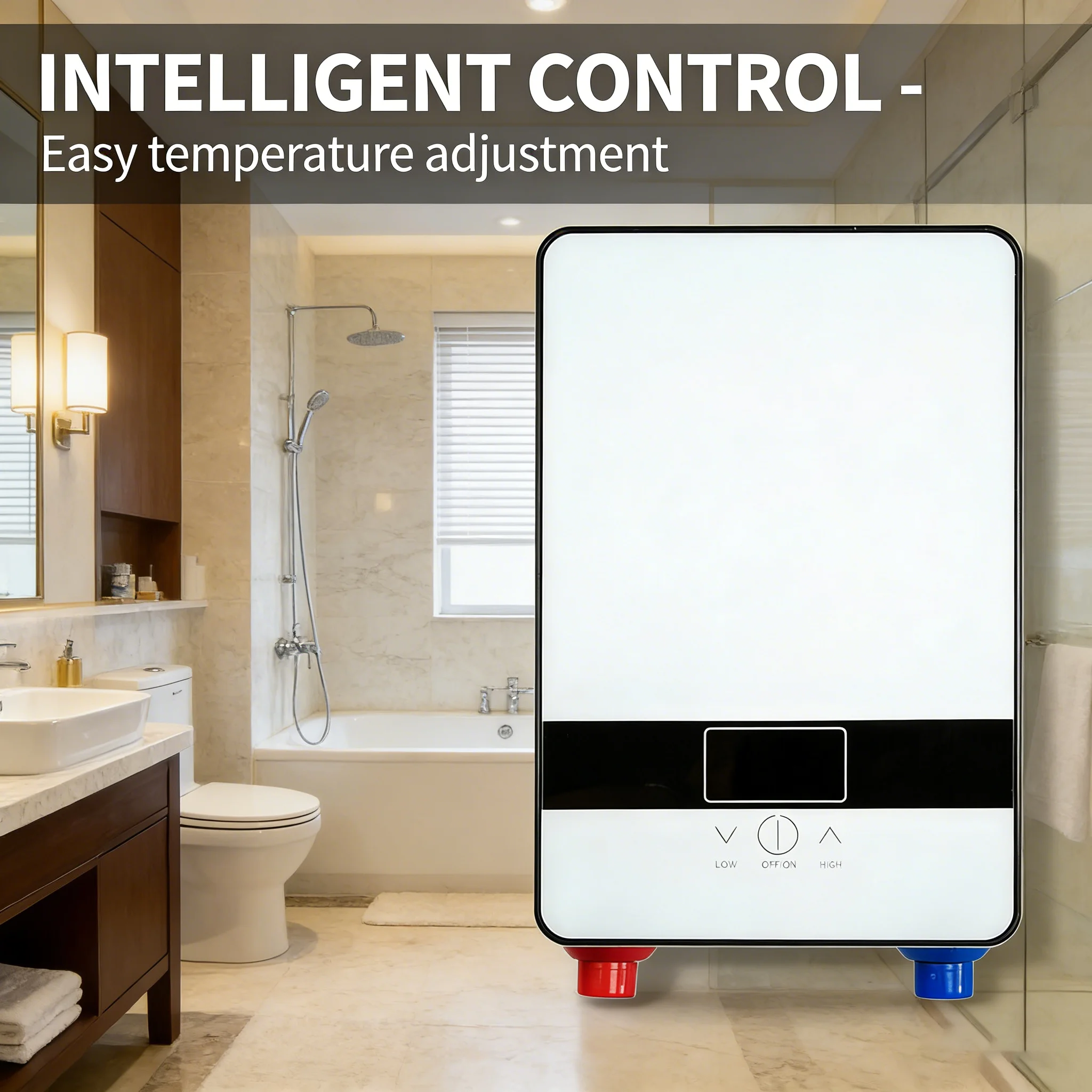 

Instant electric water heater, variable frequency constant temperature model, household fast heating,