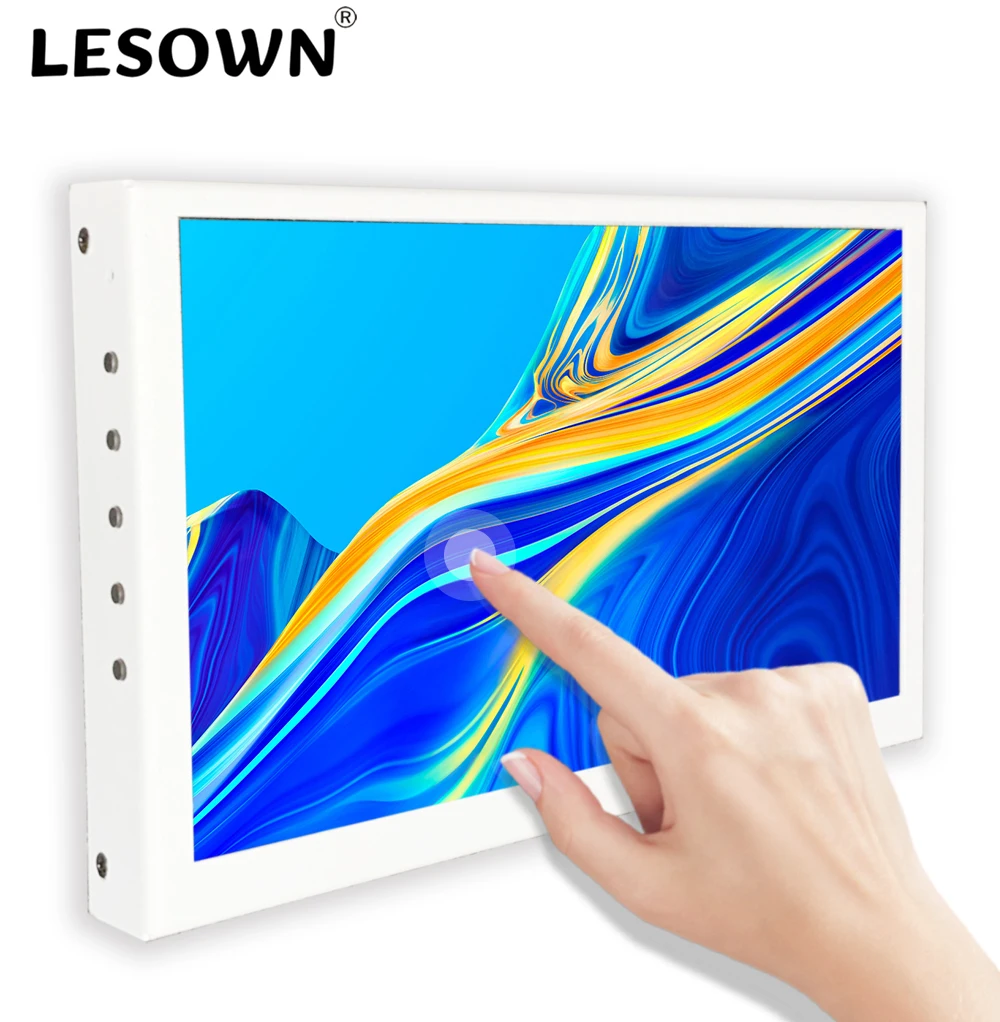 

LESOWN Touch Screen 1024x600 Metal Small Display 7 inch HDMI IPS Protable Monitor with Stand for Switch Xbox Aida64