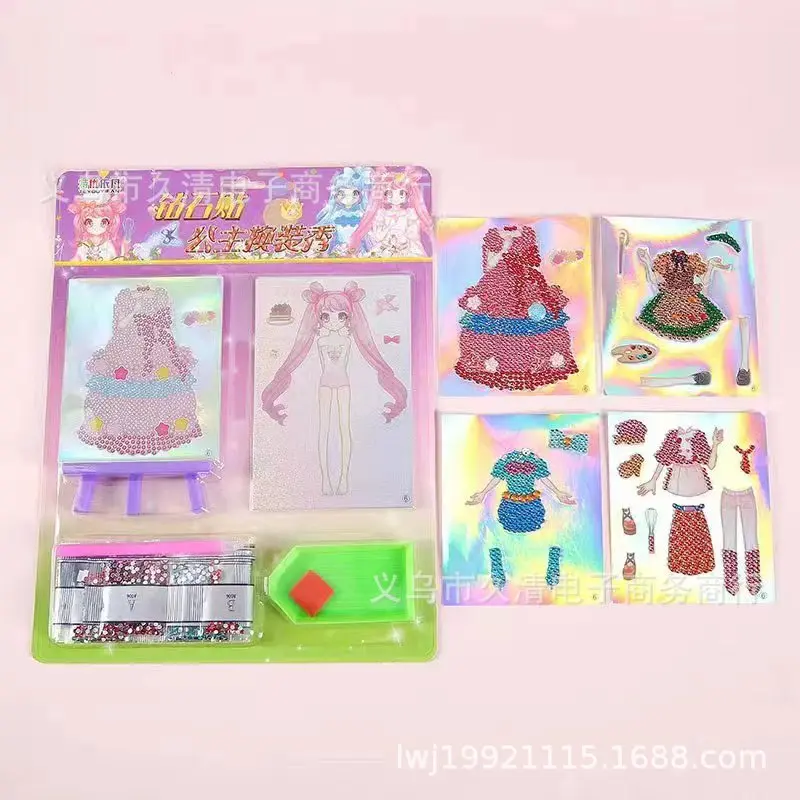 

Наклейка с изображением принцессы, подставка, картина из страз, мозаика «сделай сам» для девочек