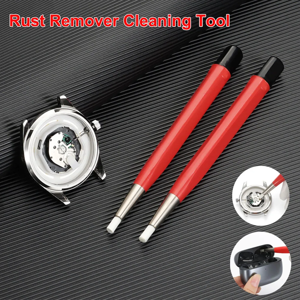 Watch Rust Removal Brush Pen Little Rust Remover Cleaning Tool with Fiberglass Tip for Watches & Electronics Rust Removal