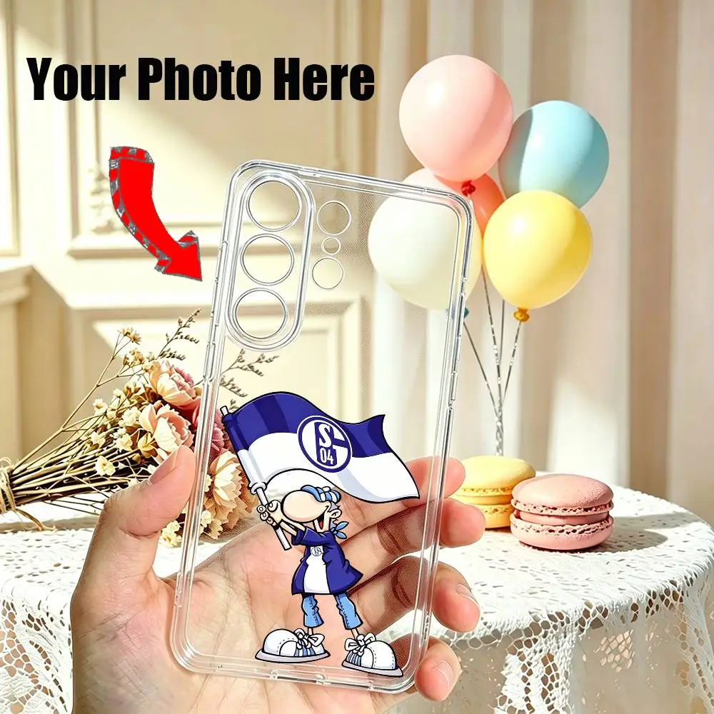 Schalke 04 Football Hot Selling Phone Case For Samsung S25,S24,S21,S22,S23,S30,Ultra,S20,Plus,Fe Transparent Cover