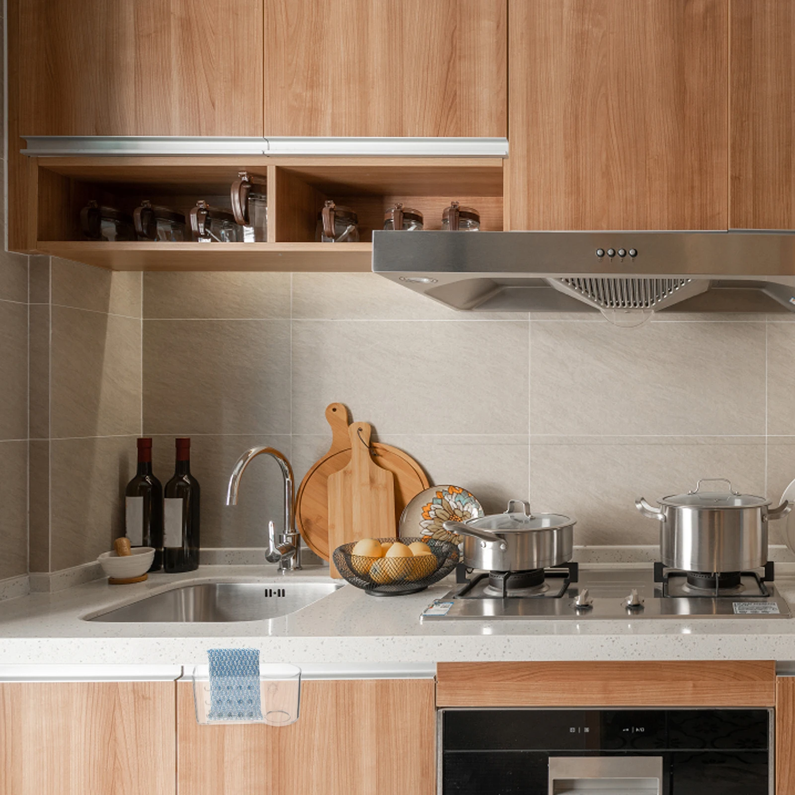 

Kitchen Sponge Holder Suction Cup Storage Rack Punch Free Quick Drying Sink Organizer Sponge Rack Kitchen Sink Organizer