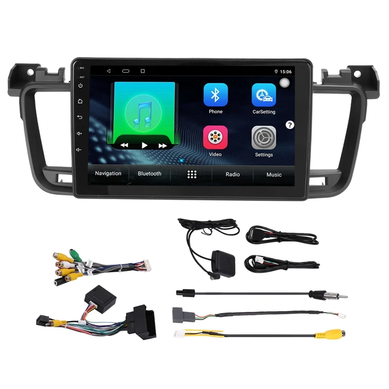 

1G+16G 2Din Car DVD Radio Android 10 Car Radio Multimedia Video Player For Peugeot 508 2011-2018