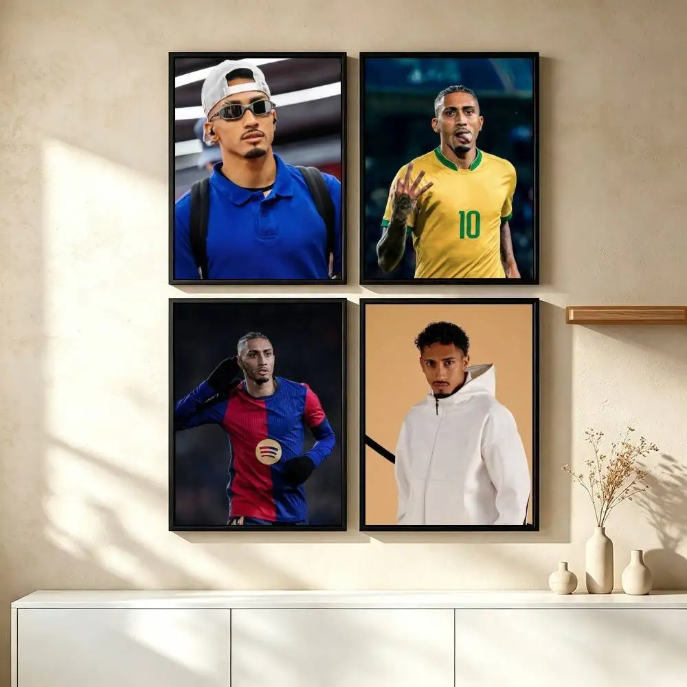 R-Raphinha Football Player Poster High Quality Dorm Living Room Aesthetic Wall Decoration Painting Stickers Gift