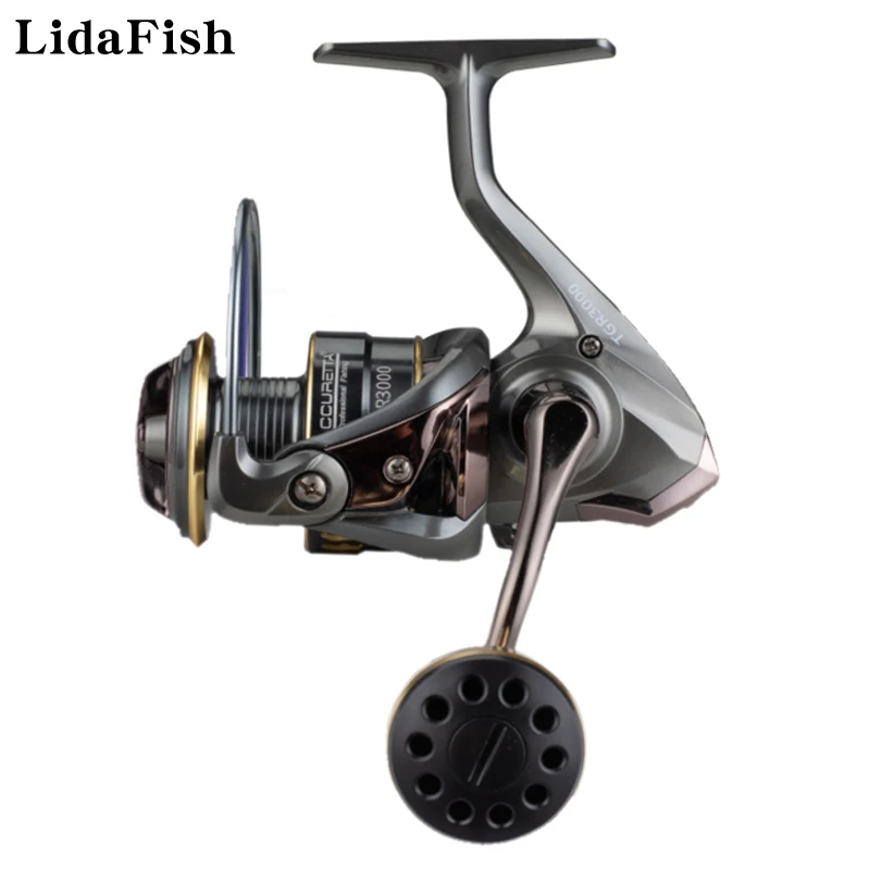 

LIDAFISH TGR-series New 13+1 Ball Bearings casting Reel Fishing Reel Super Smooth 5.2:1/4.7:1 Saltwater Spinning Reel