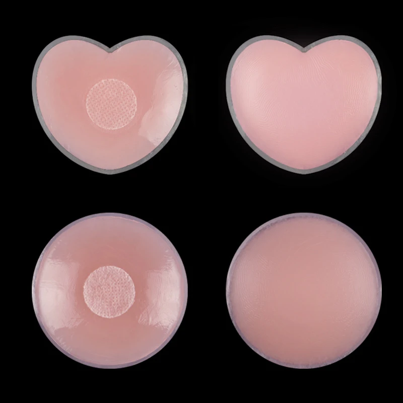 1pair Nipple Covers for Women Silicone Reusable Pasties Adhesive Invisible Nippleless Covers Sticky Breast Petal