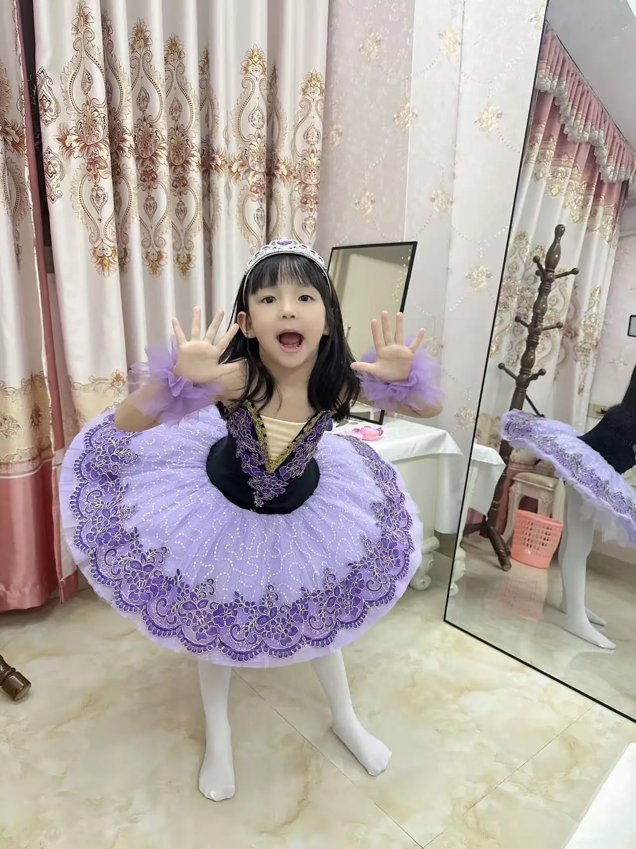 Adult Women Purple Professional Tutu La Esmeralda Ballet Tutu Platter Pancake Tutu Dress  Ballerina Party Costume