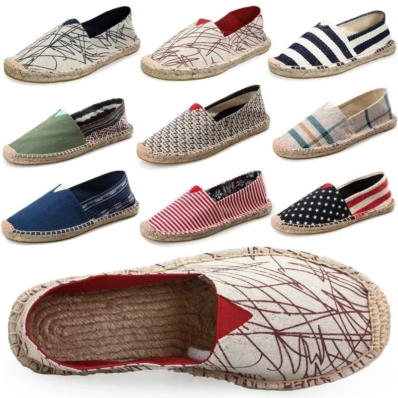 Mens Espadrilles Mannen Patchwork Slip Op Zomer Schoenen Mannen Loafers Ademend Outdoor Shoes Comfort Summer Sneakers Men