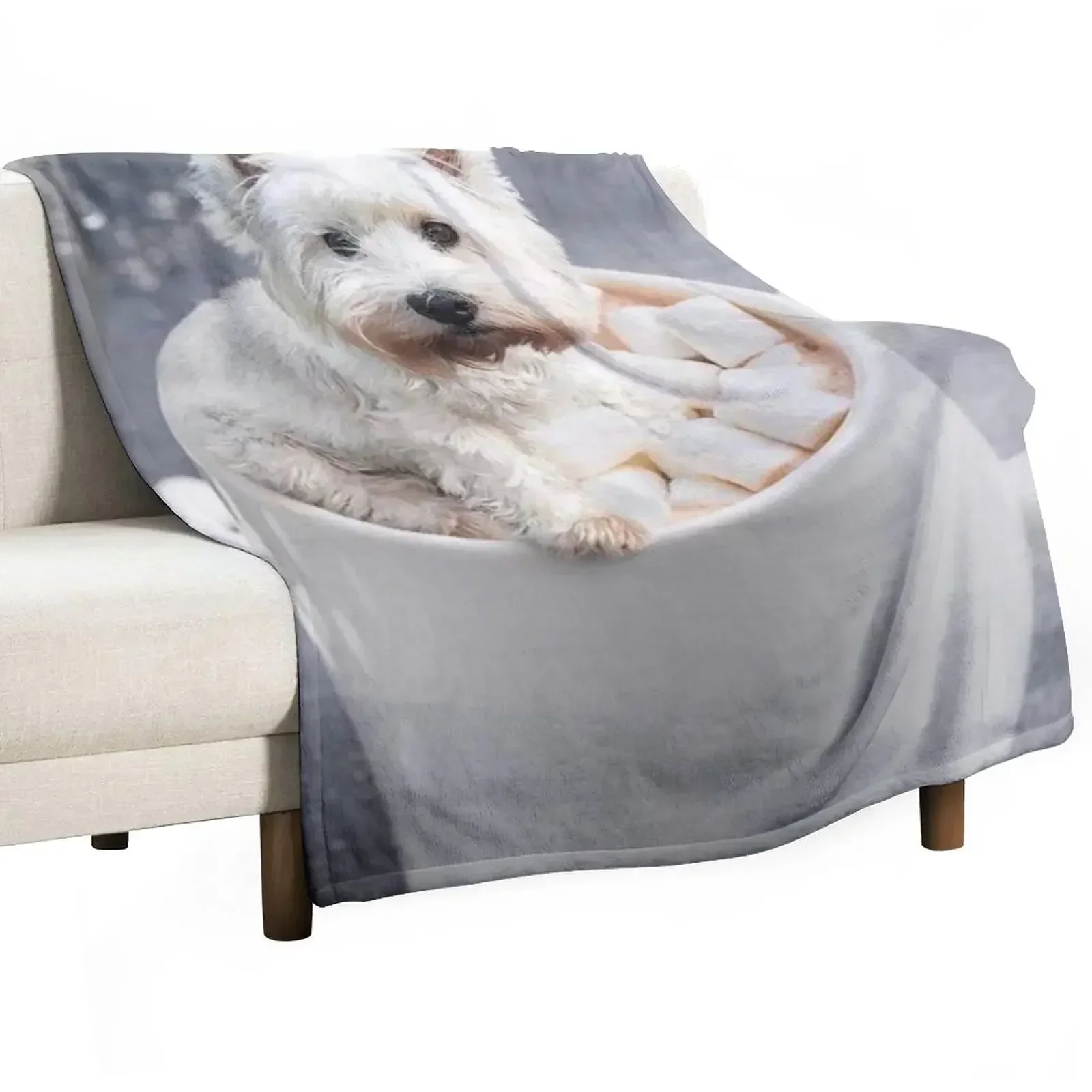 

West Highland White Terriers Mug Throw Blanket Kid'S Sofa Quilt Blankets