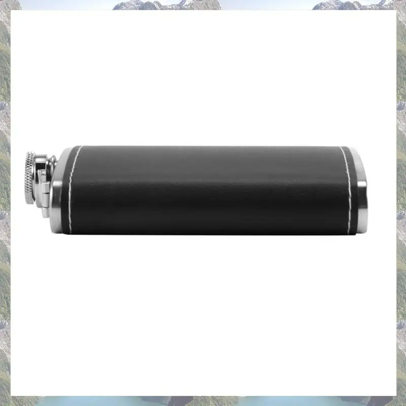 

Карманная фляга Trend 2025 года, 6 шт., 8 унций, с воронкой из нержавеющей стали, с черной кожаной оберткой и герметичной крышкой