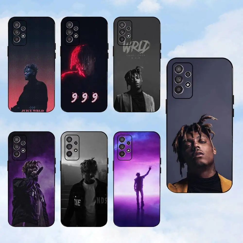 

999 J-Juice W-WRL Phone Case For Samsung S25,S24,S23,S22,S21,S20,S10,Ultra,Plus,Lite,FE,Soft Silicone Black Cover