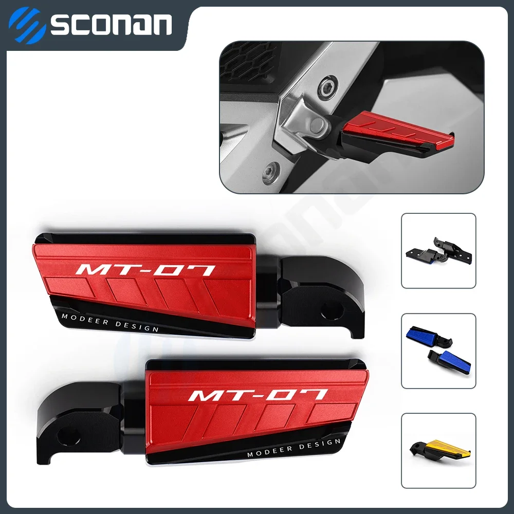 

For YAMAHA MT-07 TRACER MT-09 TRACER GT MT 07 09 Tracer Motorcycle Accessories CNC Rear Passanger Foot Peg Footrests