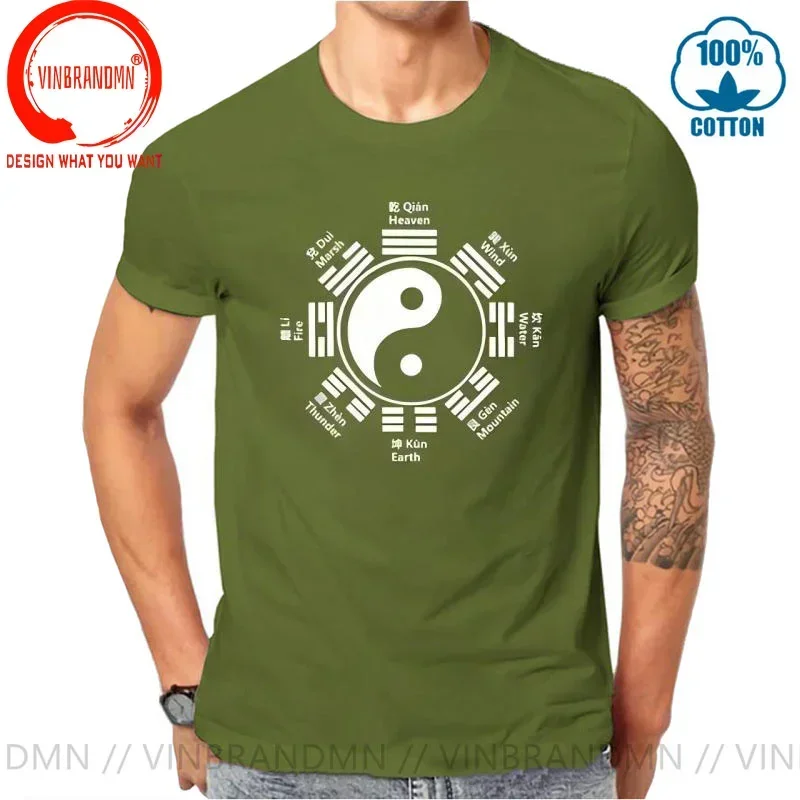 New Definitions Taiji Chinese Style Men Casual Tops Tee Kung Fu Master Karate T-shirt Tai Chi Yin Yang Printed T shirt