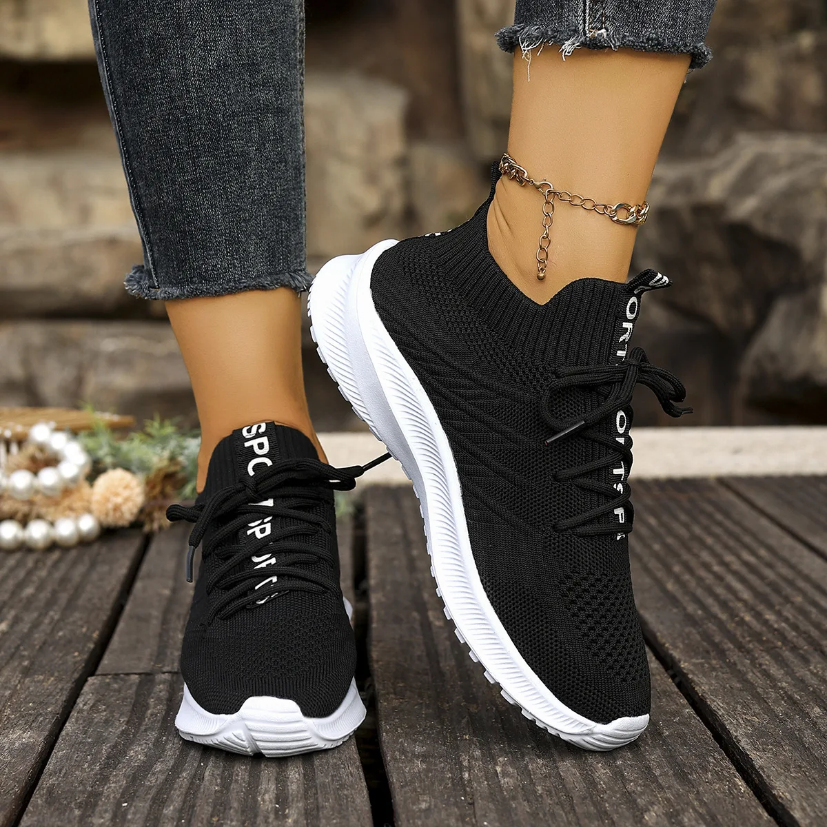 Новые кроссовки, женская обувь с мягкой подошвой, дышащая весенне-осенняя женская повседневная дышащая обувь с сеткой для бега и ходьбы