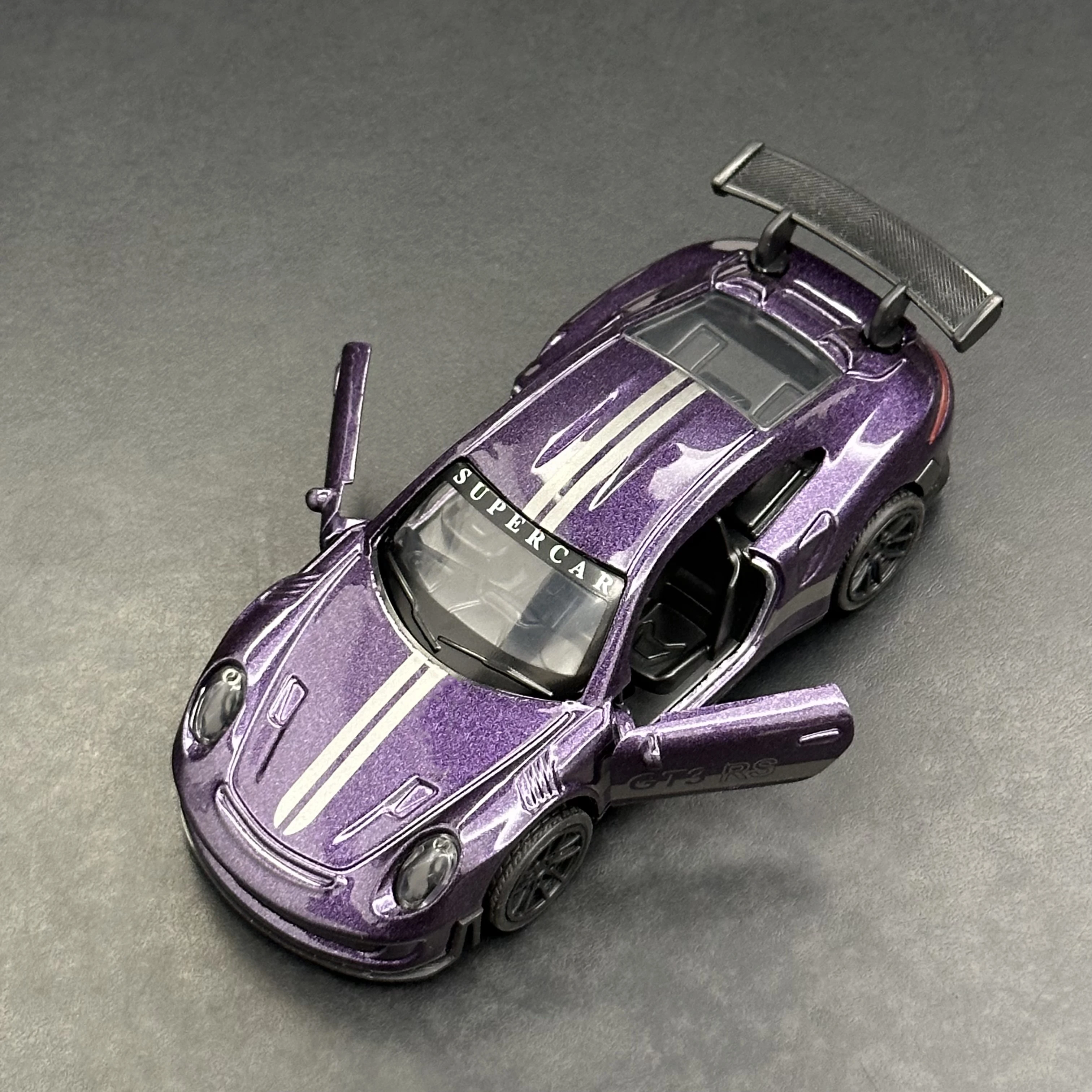 1/36 Scale 911 GT3RS Toys Diecast Alloy Pull Back Car Model Openable Double Doors Collectible Vehicle Gift for Boys Car Fans