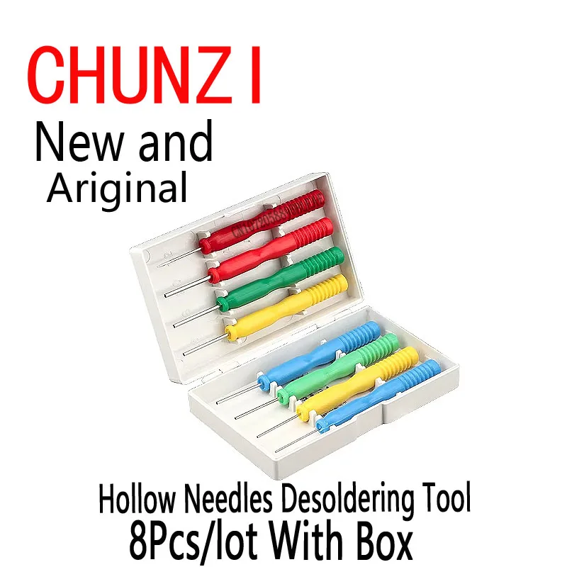 Ibuw Hollow Needles Desoldering Tool Electronic Components Stainless Steel 8pcs/lot With Box