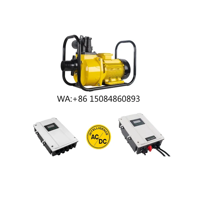 4 Inch 2200W AC DC Hybrid Solar Surface Centrifugal Pump High Flow Agricultural Farm Outdoor Irrigation Water Supply