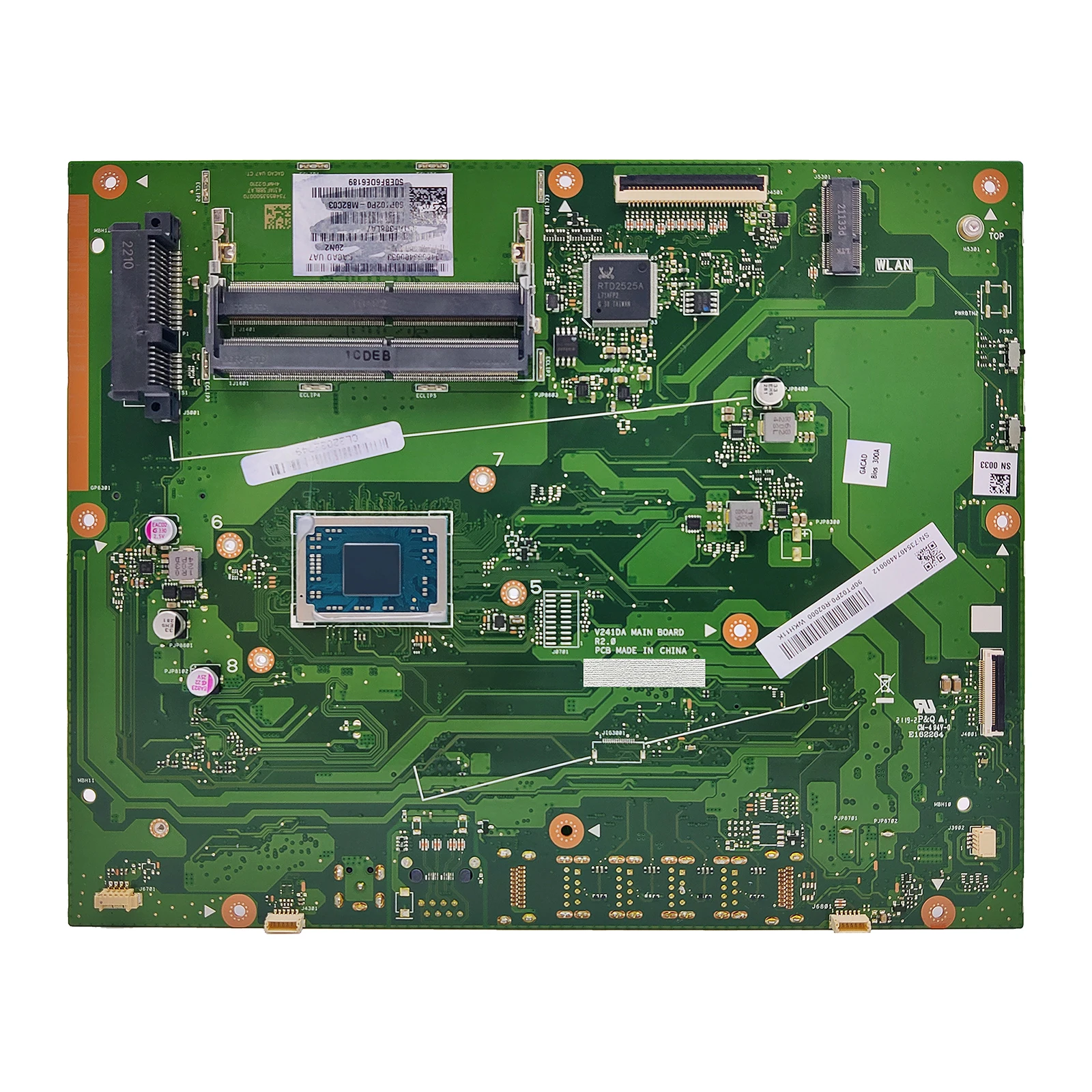 V241DA Motherboard For Asus V241DA V241 V241D Mainboard with R3-3250U/R5-3500U CPU 100% Tested OK