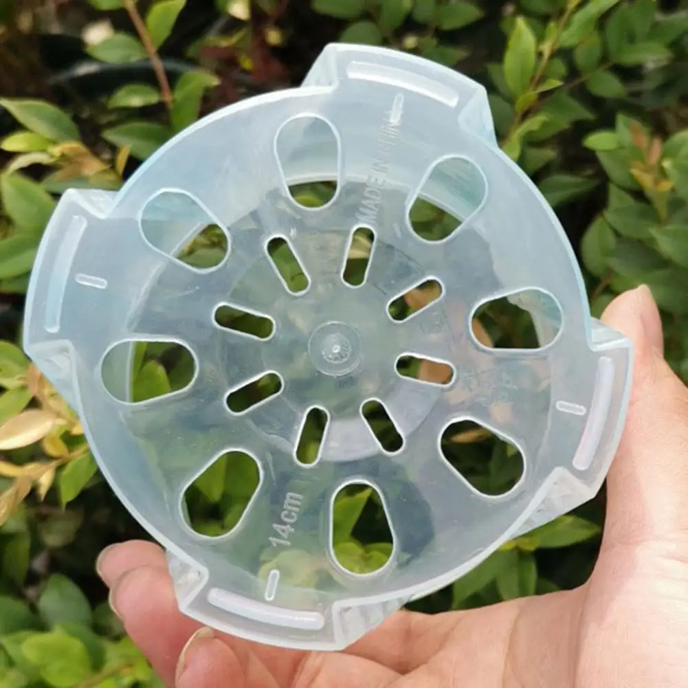 Plant Pot Transparent Thickened Large Capacity Flowerpot Breathable DIY Plant Plastic Permeable Tall Flower Pot Garden Supplies