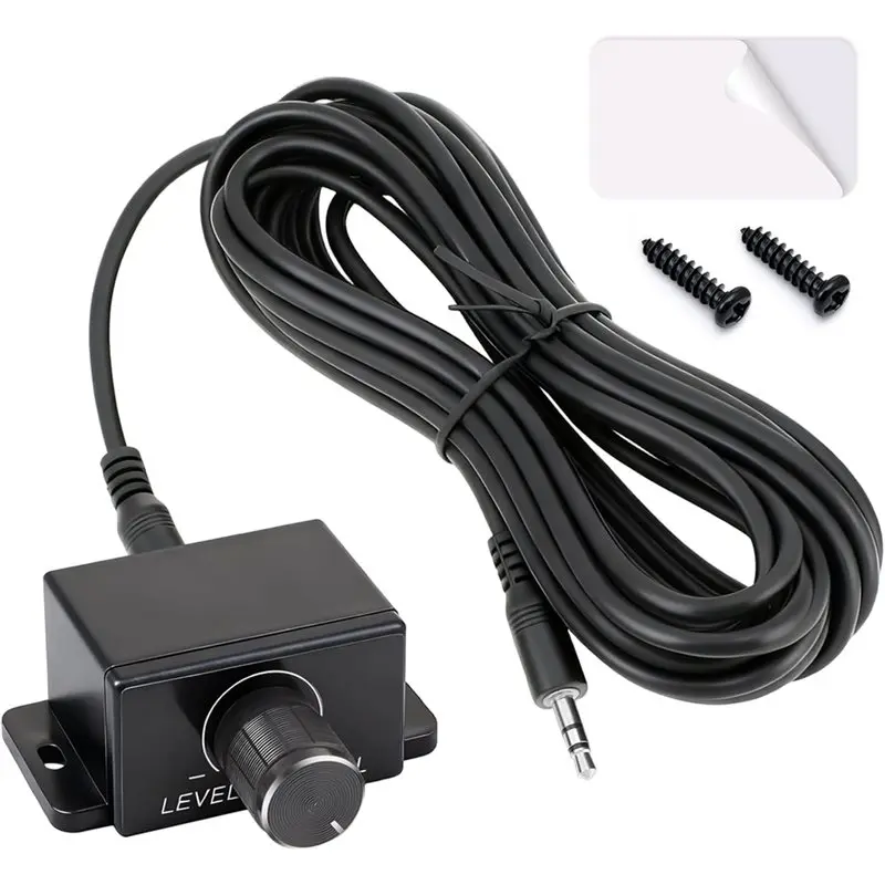 AB34-Replacement Amplifier Remote Bass-Knob, 3.5Mm Jack Port Control Kit For RP/For RP-M Series Universal Amplifiers