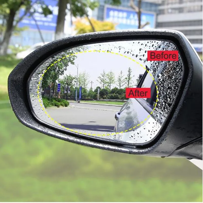 Car Rearview Mirror Rainproof Film For Suzuki Vitara Jimmy Samurai Alto Audi A3 8P 8V 8L Q5 Q7 A4 B8 B6 B7 B9 A5 A6 C5 C6 C7 Q3