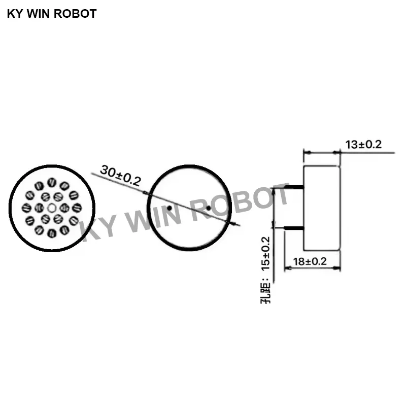 2pcs/lot New PCB Mount Mini Speaker 1W 8R 3013 8 ohms 1 watt 8R 1W 30*13MM Speaker DIP PCB With Cover High quality