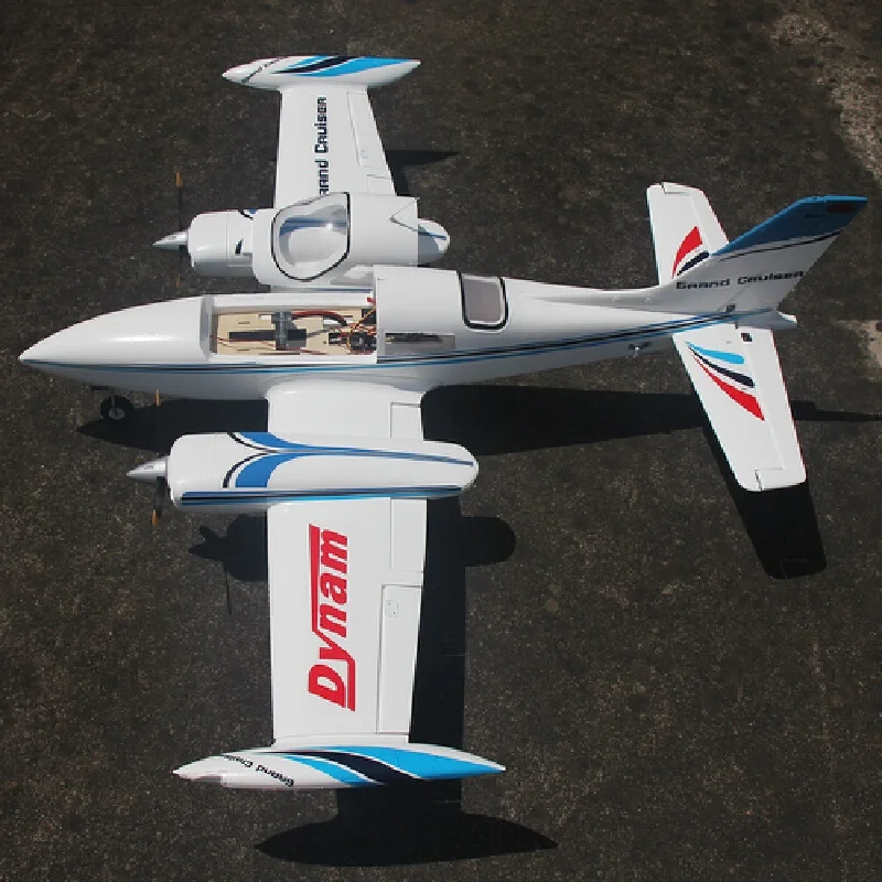 New Dynam Cessna 310 Grand Cruiser 1.3m Wingspan Twin Engine Counter Rotating Propellers Electric Rc Fixed Wing Scale Aircraft