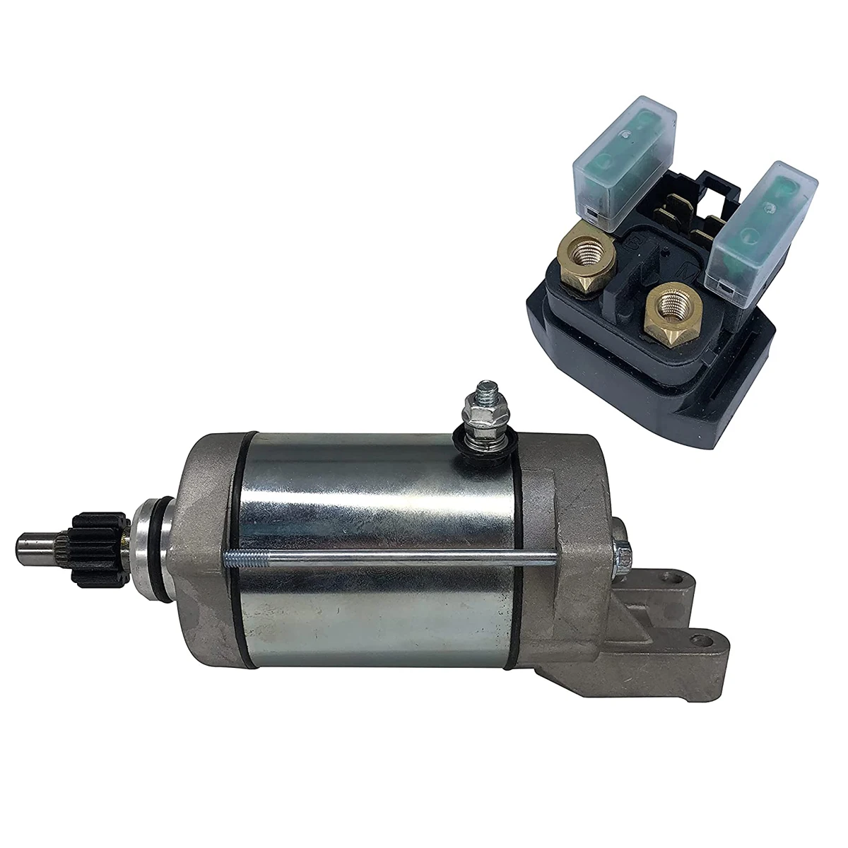 

Starter Motor & Relay Solenoid For Yamaha Raptor 660 Yfm660 2001 2002 2003 2004 2005